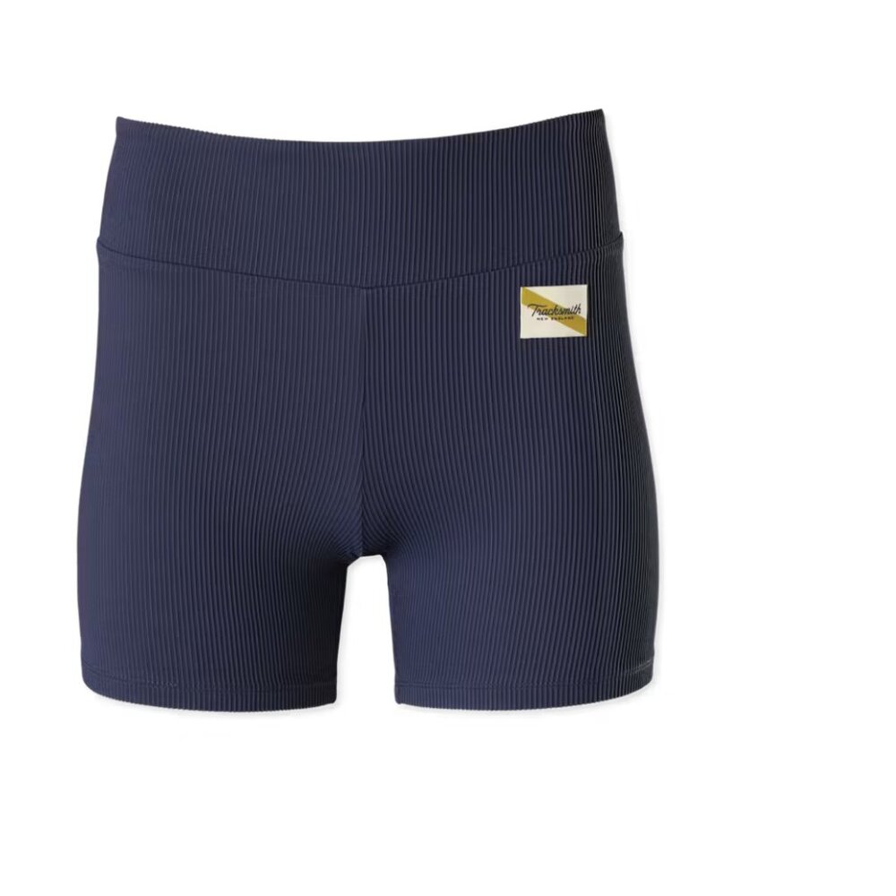 Tracksmith Fells Ribbed Short Tights - Medium - Navy